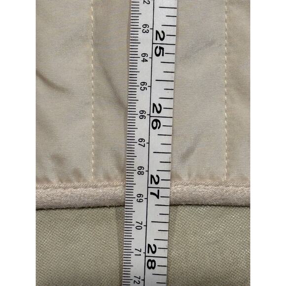 Banana Republic Women's Ivory Quilted Jacket With Faux Sued Collar & Trim Sz XL - Picture 13 of 13